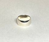 Sterling Silver 10mm Half Round Wedding Band or Statement Ring