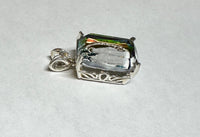 Vintage 1970’s Miraculous Virgin Mary “Milagrosa” 18 x 13mm Rectangular Medal Pendant in Sterling Silver