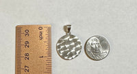 Sterling Silver & 14K Yellow Gold Saint Barbara "Santa Barbara" 21mm Medal Pendant