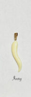 Vintage 1970’s German Made 14 Karat Yellow Gold Filled and Plastic Italian Horn Cornicello Pendant