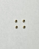 10K Yellow Gold Set of 4, 4mm Spacer Beads to Separate your Charms