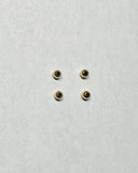 10K Yellow Gold Set of 4, 4mm Spacer Beads to Separate your Charms