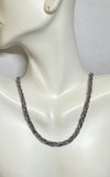 Sterling Silver .925 Ruthenium-plated Fancy 18" Necklace