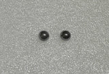 Sterling Silver .925 Genuine 8mm Hematite "Acerina" Stud Earrings