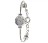 Sterling Silver Round Face Reflections Watch Starter Bracelet (Works for Pandora)