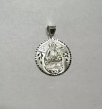 Sterling Silver Our Lady of Regla "Virgen de Regla" 32mm Round Medal