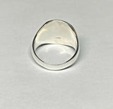 Sterling Silver & 14 Karat Yellow Gold Escudo de Cuba Coat of Arms 19mm x 16mm Signet Ring (Made in USA)