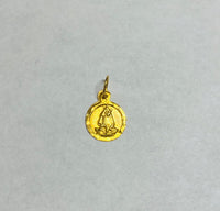 10K Yellow Gold Our Lady of Charity "Caridad del Cobre" 8mm Baby Medal